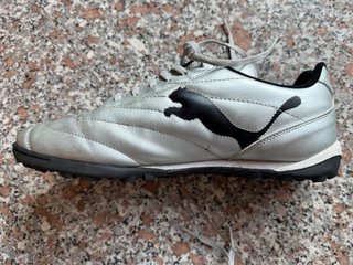 Scarpe calcio Puma uomo silver/black