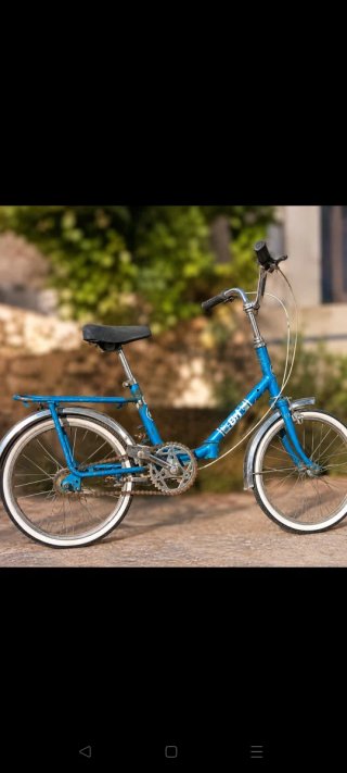 Bicicleta BH Plegable Vintage Azul