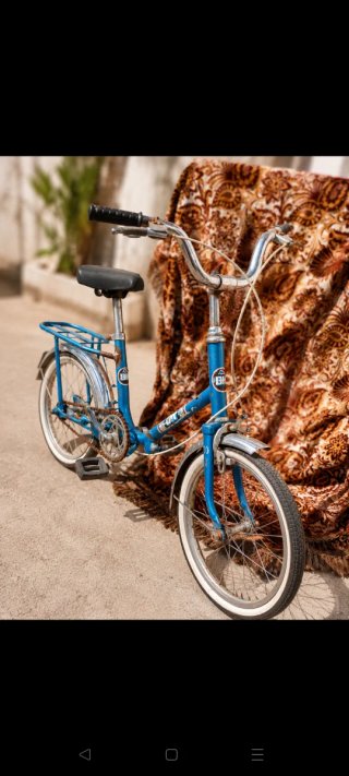 Bicicleta BH Plegable Vintage Azul