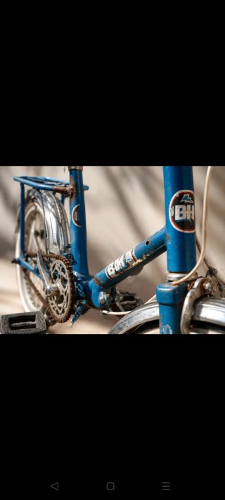 Bicicleta BH Plegable Vintage Azul