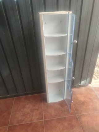 Armario baño Tatay blanco y azul