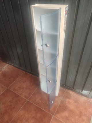 Armario baño Tatay blanco y azul