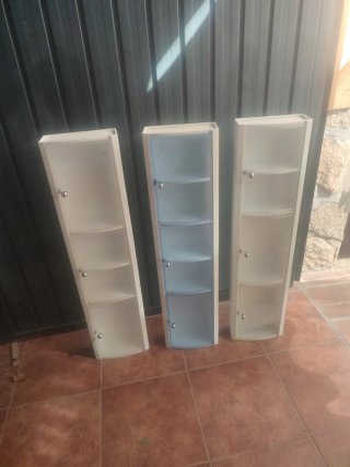 Armario baño Tatay blanco y azul