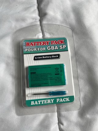 Batería Li-ion para GBA SP precintada.