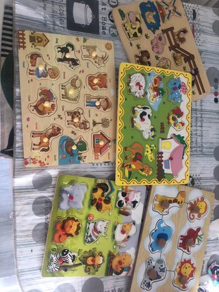 Pack 5 Puzzles Infantiles Madera