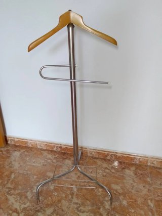 Perchero de pie madera y metal