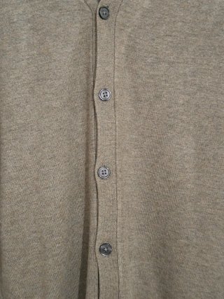 Cardigan Zara uomo misto cotone beige