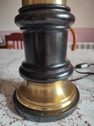 Lámpara vintage de latón estilo quinqué