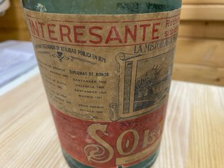 Botella Agua Solares antigua