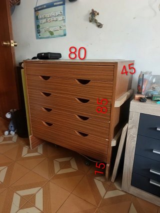 Cajonera de madera 5 cajones