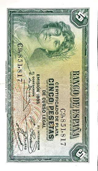 Lote Billetes Originales Banco de España.