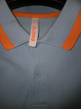 Polo Sun 68 Uomo Tg S Azzurra Arancio Giallo