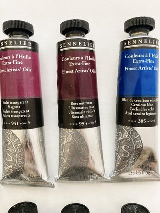 18 colori ad olio Sennelier Extra-Fine 40ml