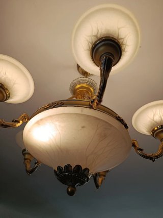 Lámpara de techo clásica 5 luces