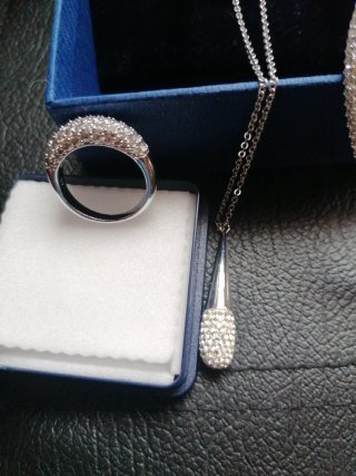 Conjunto Swarovski Plata