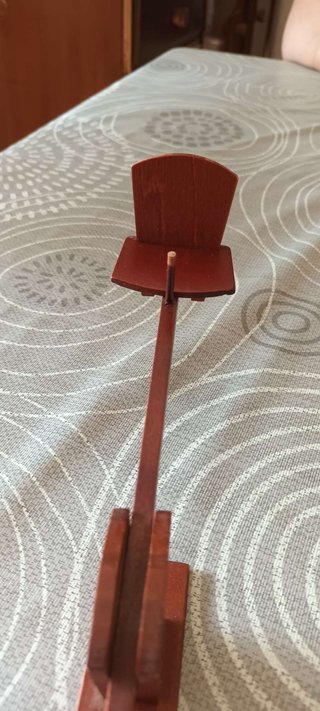 Altalena in legno per 2 bambole