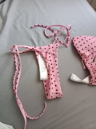 Bikini lunares rosa de Shein nuevo sin estrenar