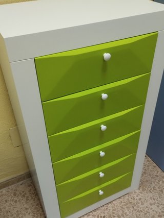 Dormitorio Juvenil Lacado Blanco-Pistacho