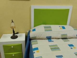 Dormitorio Juvenil Lacado Blanco-Pistacho