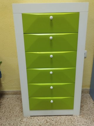 Dormitorio Juvenil Lacado Blanco-Pistacho