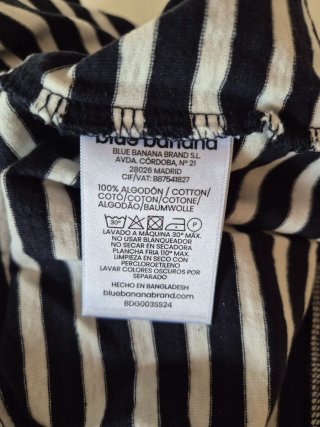 Camiseta Blue Banana Rayas Talla S