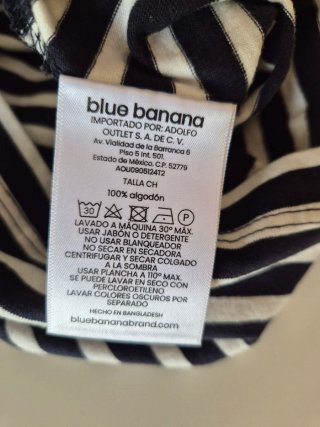 Camiseta Blue Banana Rayas Talla S