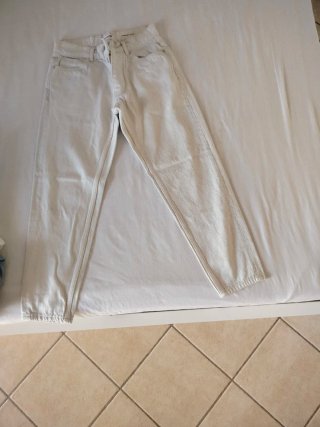 Jeans bianchi e blu uomo Pull&Bear taglia M