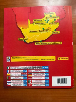 Album Mundial Sudáfrica 2010 + 60 cromos