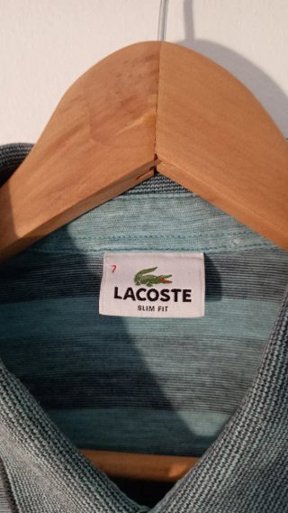 Polo Lacoste rayas talla L.