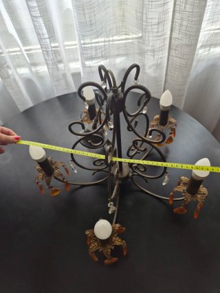 Lámpara de lágrimas cristal naranja
