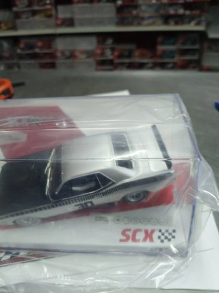 Scalextric Plymouth Barracuda cuda silver