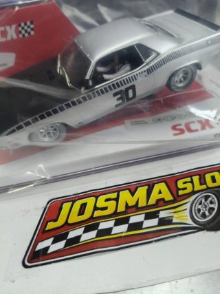 Scalextric Plymouth Barracuda cuda silver
