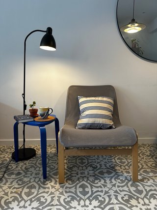 Silla butaca gris Nolmyra Ikea