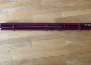 Persiana veneciana morada y transparente