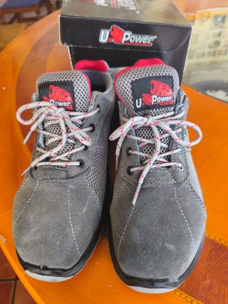 Zapatos Seguridad U Power T45 Gris/Rojo