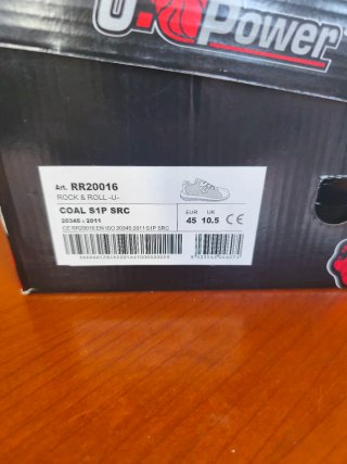 Zapatos Seguridad U Power T45 Gris/Rojo