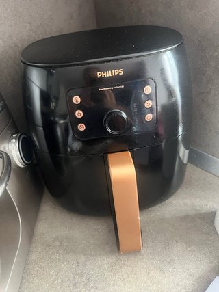 Freidora de aire Philips negra