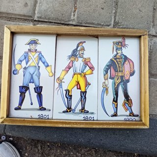 Azulejos antiguos militares 1801 1890
