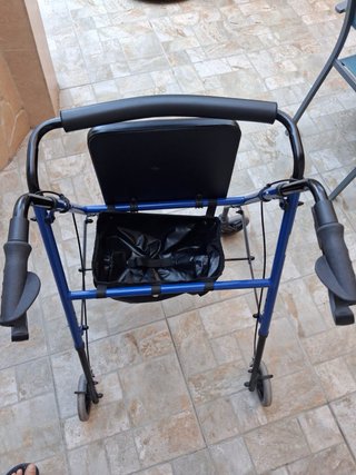 Andador Carro Plegable Azul