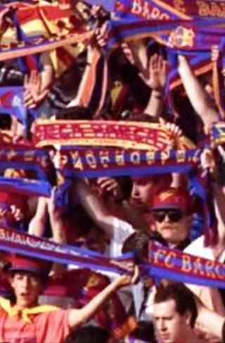 Bufanda FC Barcelona 80s ( vertical ) F.C.B.