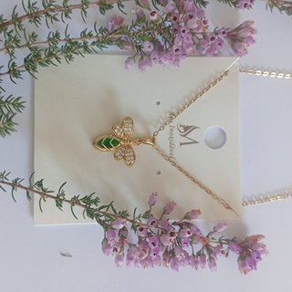 Stainless Steel Gold Bee Necklace