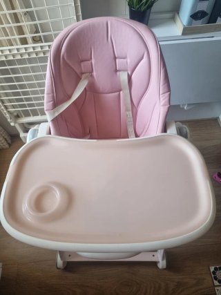 Silla Comedor Bebé Rosa