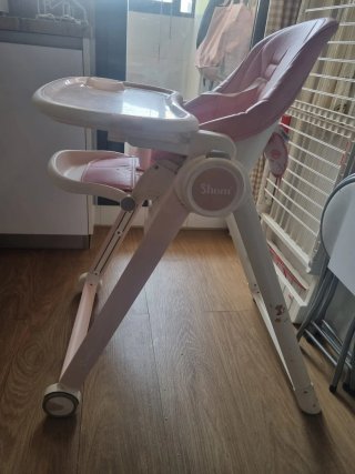 Silla Comedor Bebé Rosa