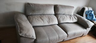 Sofá Cama Gris 4 Plazas Tela