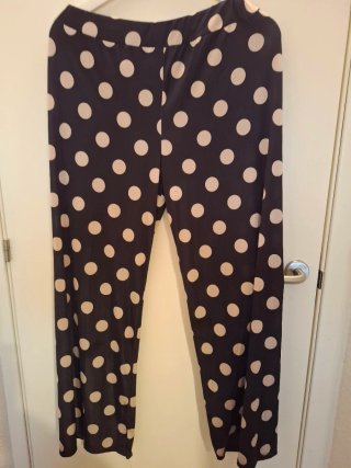 Pantalón lunares y Kimono blanco talla única