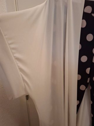 Pantalón lunares y Kimono blanco talla única