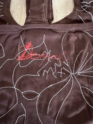 Top Desigual Halter Estampado Floral Talla XL