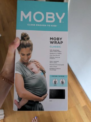 Mochila Portabebés Moby Wrap Clásica Gris