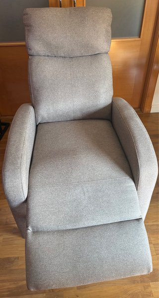 Sillón relax abatible gris