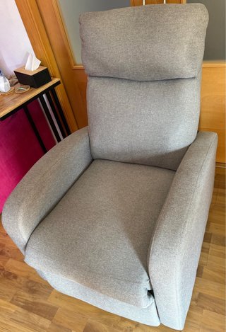 Sillón relax abatible gris